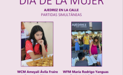 DÍA DE LA MUJER: Exhibición de partidas simultáneas de ajedrez, 5 de marzo