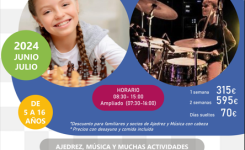 CAMPAMENTO URBANO DE VERANO. AJEDREZ Y MÚSICA CON CABEZA